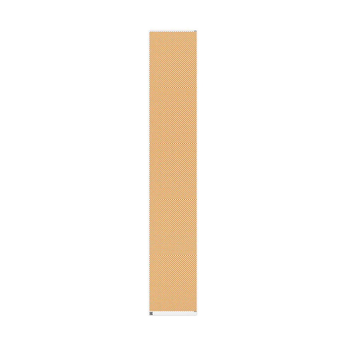 Orange & White Checkerboard Gift Wrap