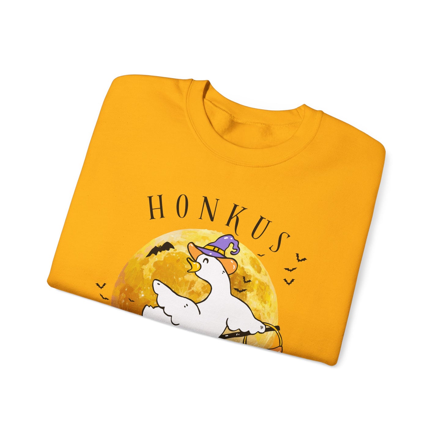 Honkus Ponkus Goose Sweatshirt — Cute Halloween Graphic Crewneck