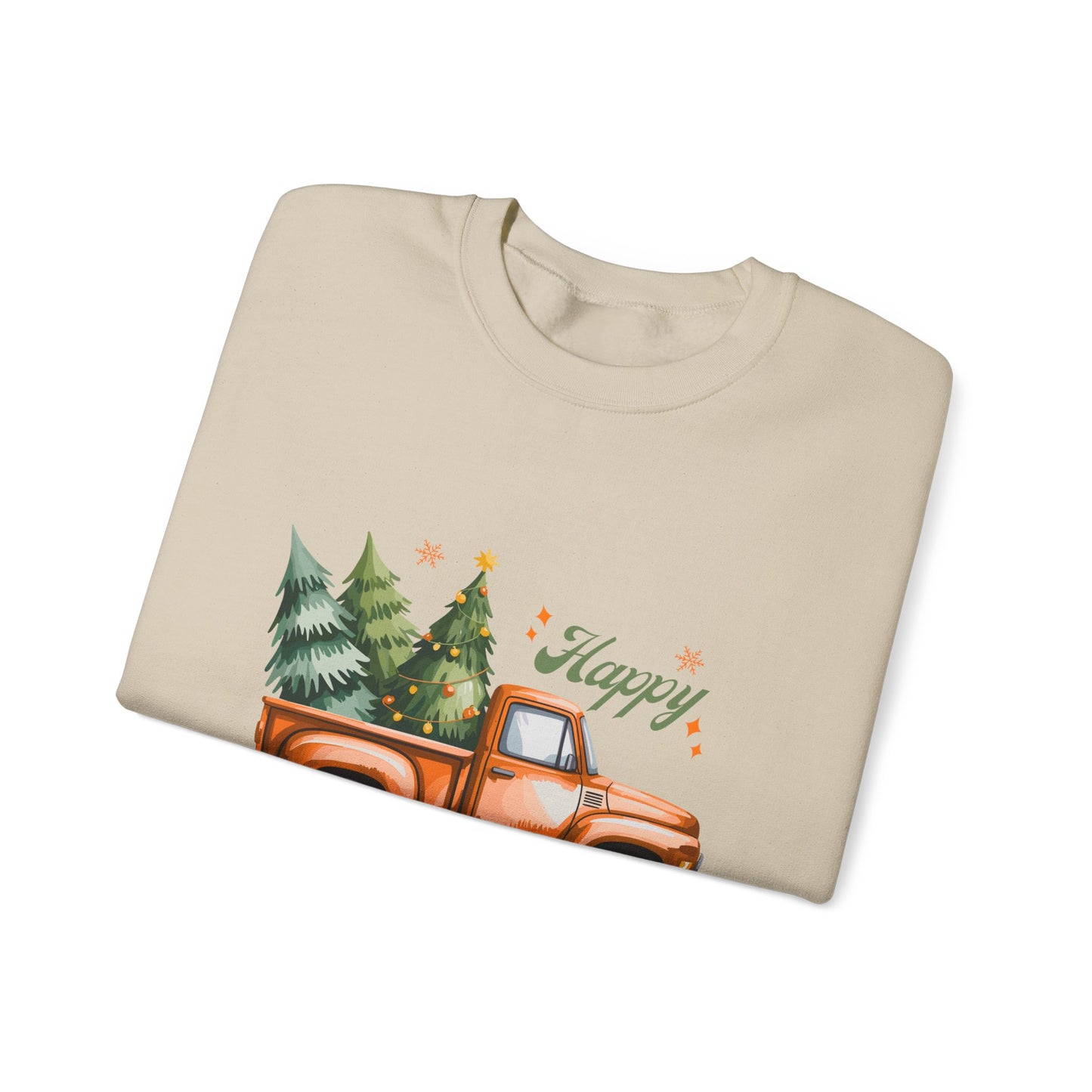 "Happy Volidays" Christmas Tree Pickup Crewneck