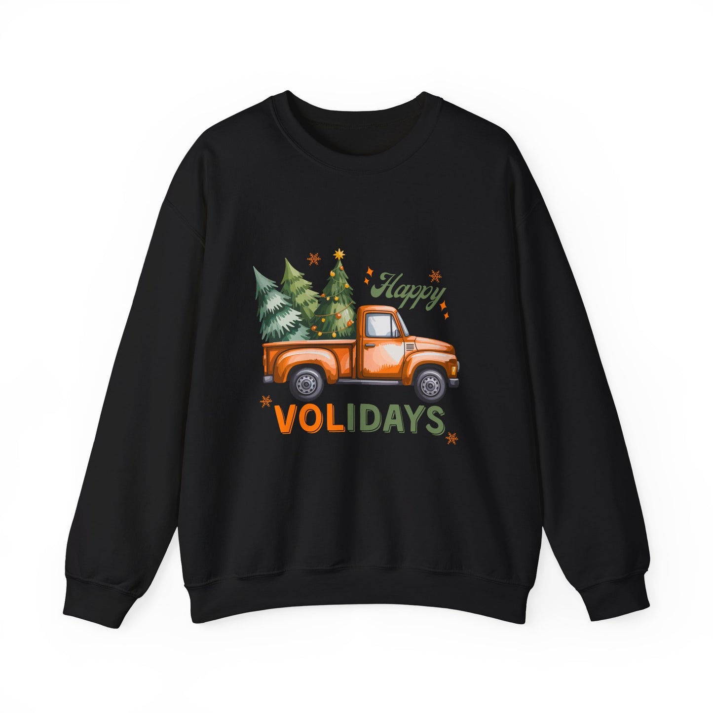 "Happy Volidays" Christmas Tree Pickup Crewneck
