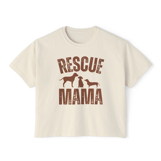 Rescue Mama Dogs Boxy Tee for Women