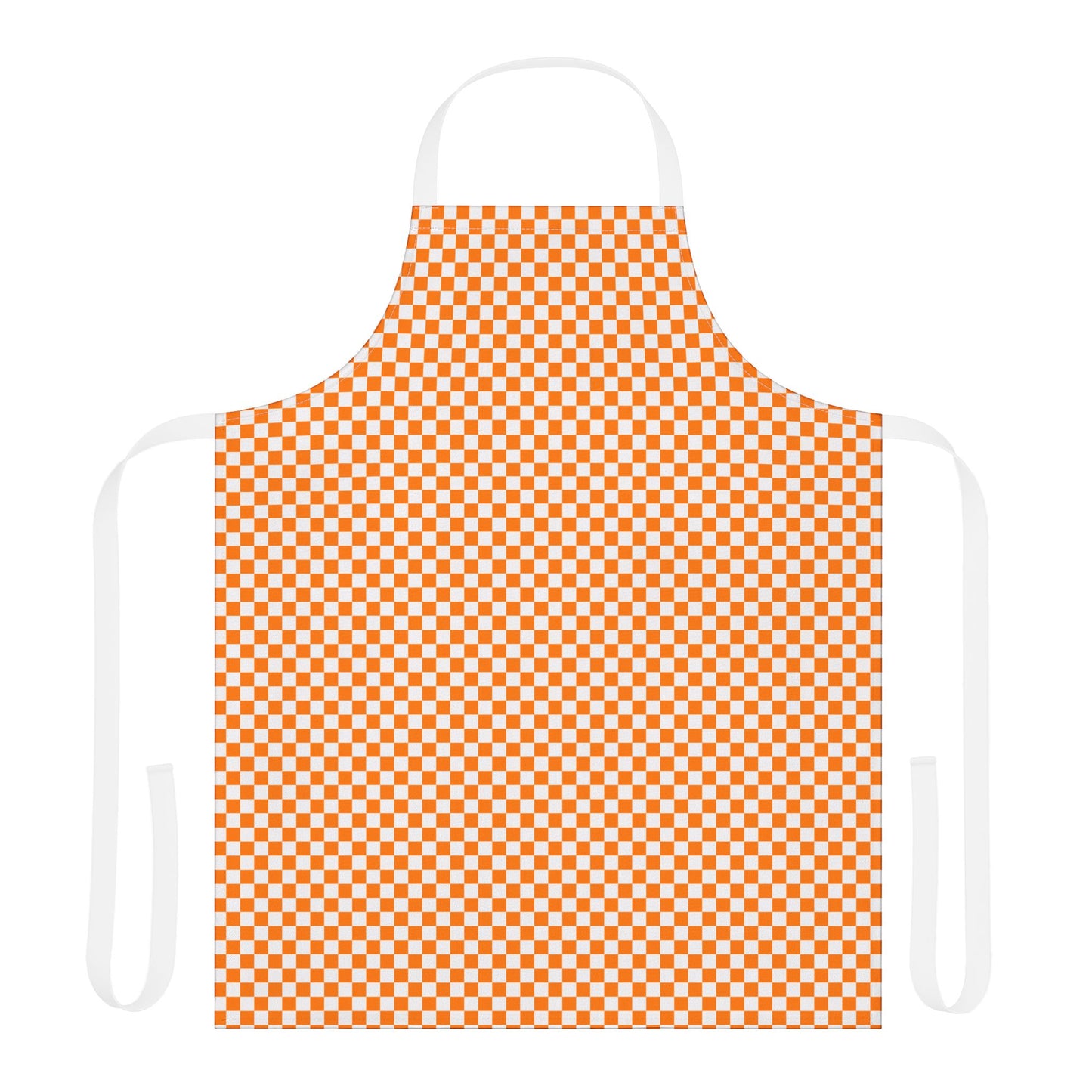 Orange and White Checkerboard Apron — Perfect for VOLS tailgating
