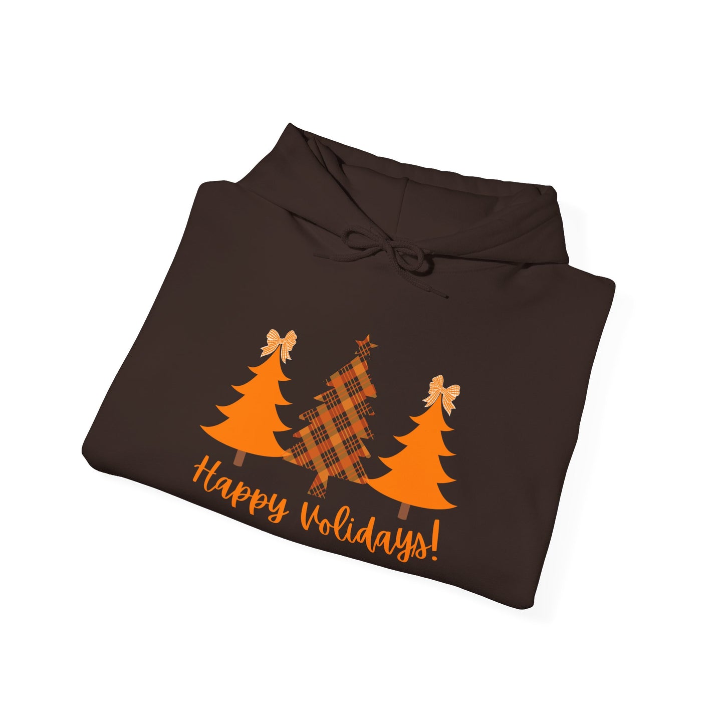 “Happy VOLidays!”  Holiday Hoodie — Orange Christmas Trees