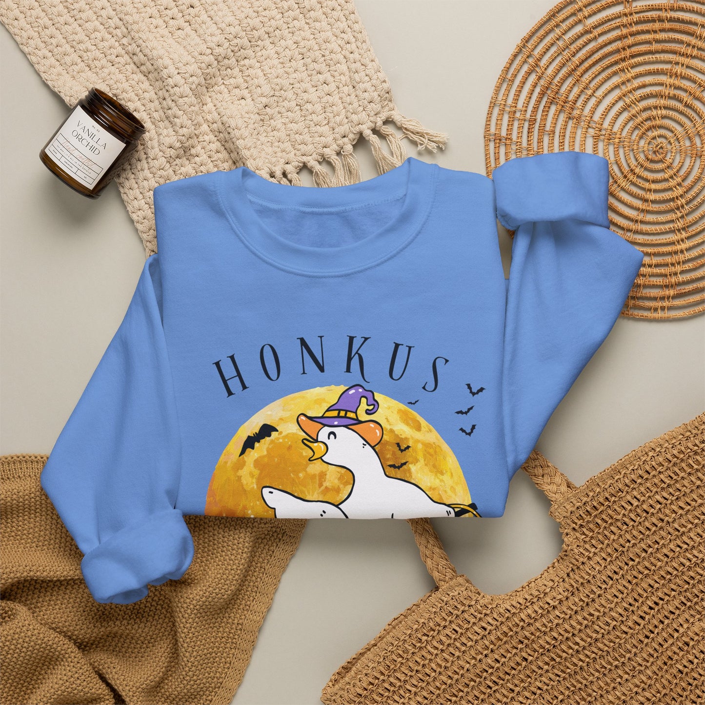 Honkus Ponkus Goose Sweatshirt — Cute Halloween Graphic Crewneck