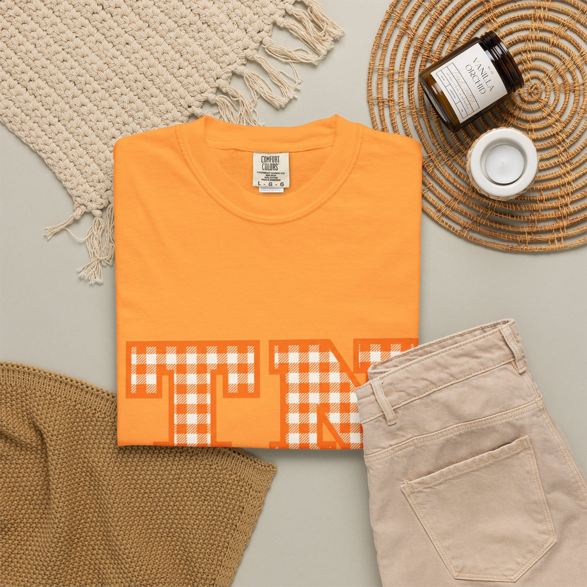 TN Gingham Plaid Graphic T-Shirt – Tennessee Checker Tee
