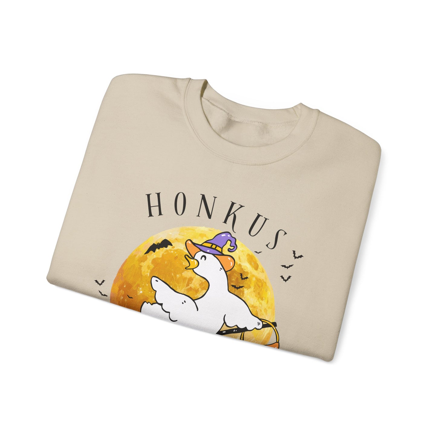 Honkus Ponkus Goose Sweatshirt — Cute Halloween Graphic Crewneck