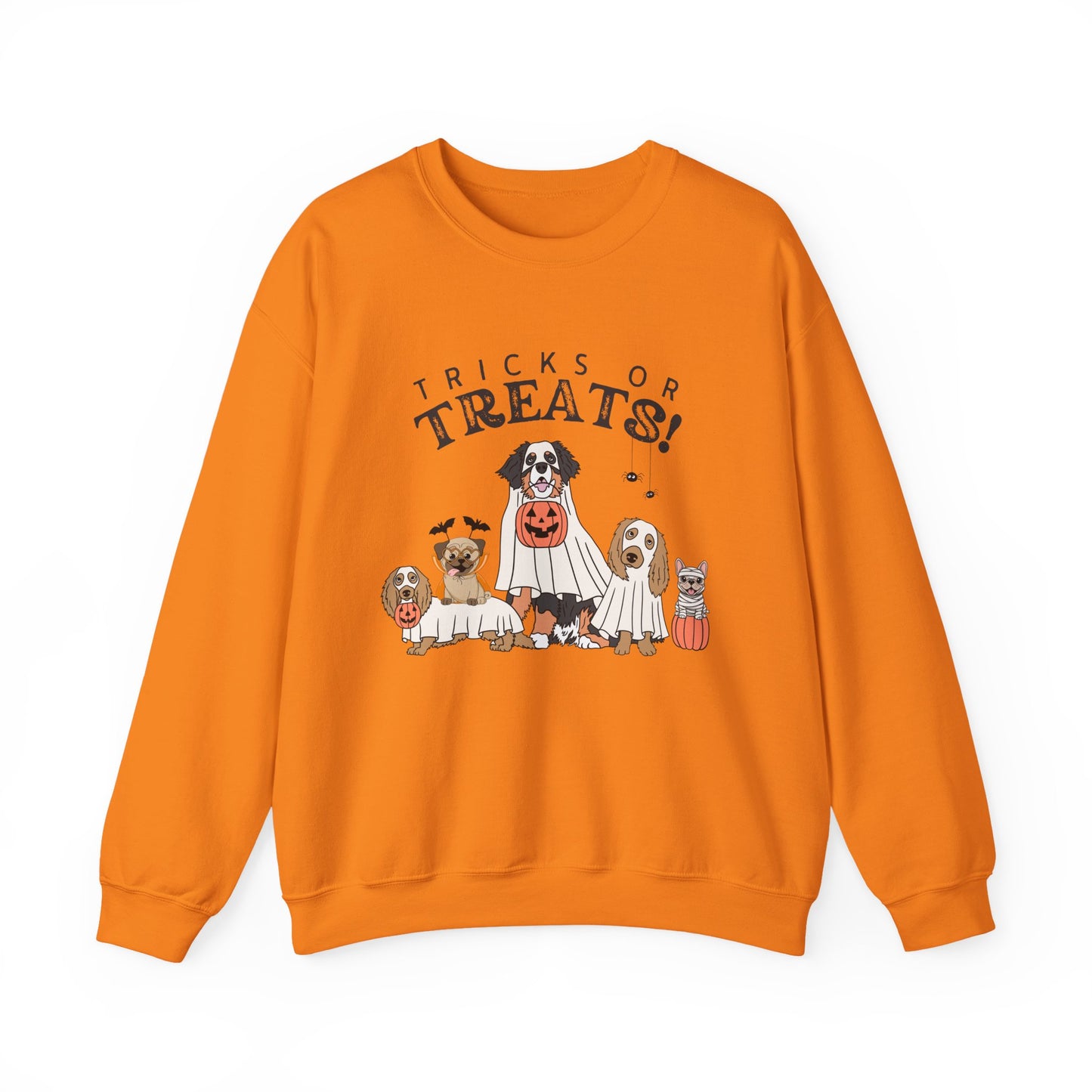 Halloween Dogs Sweatshirt — "Tricks or Treats!" Crewneck