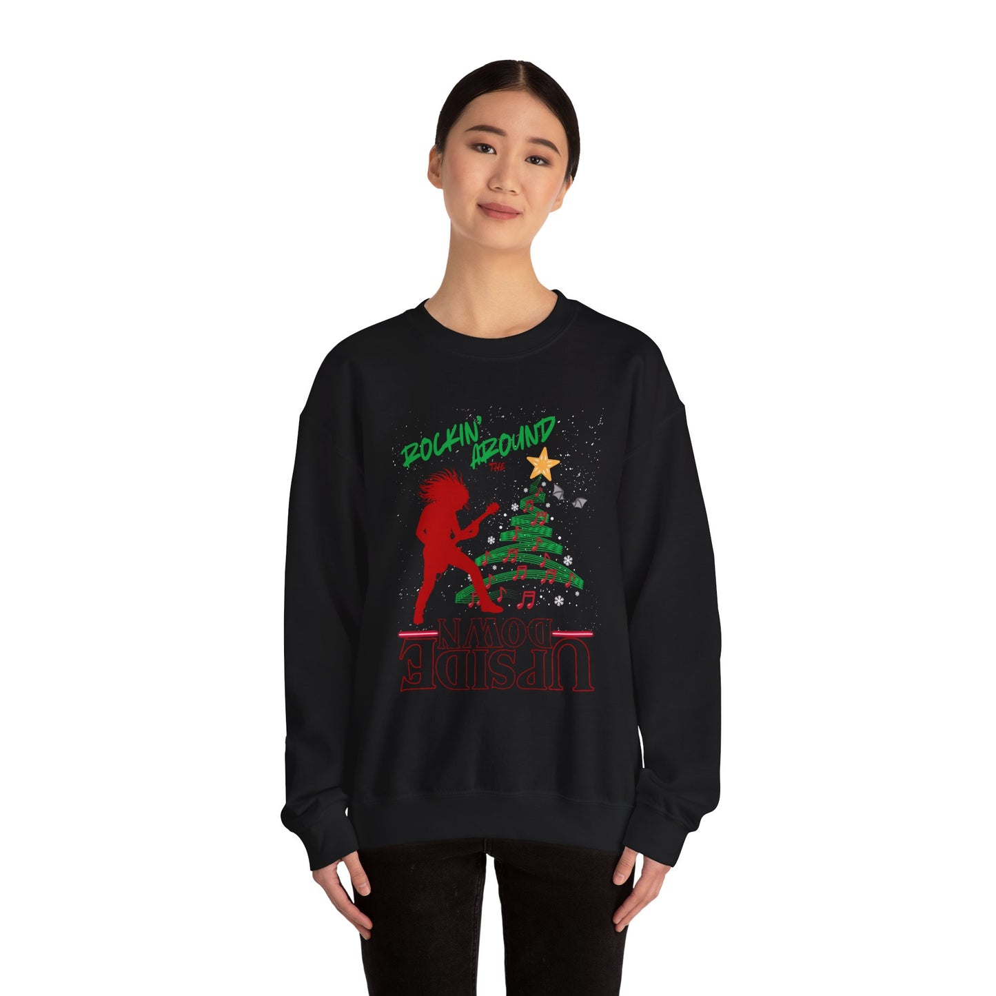 Rockin' Around the Upside Down Christmas Sweatshirt