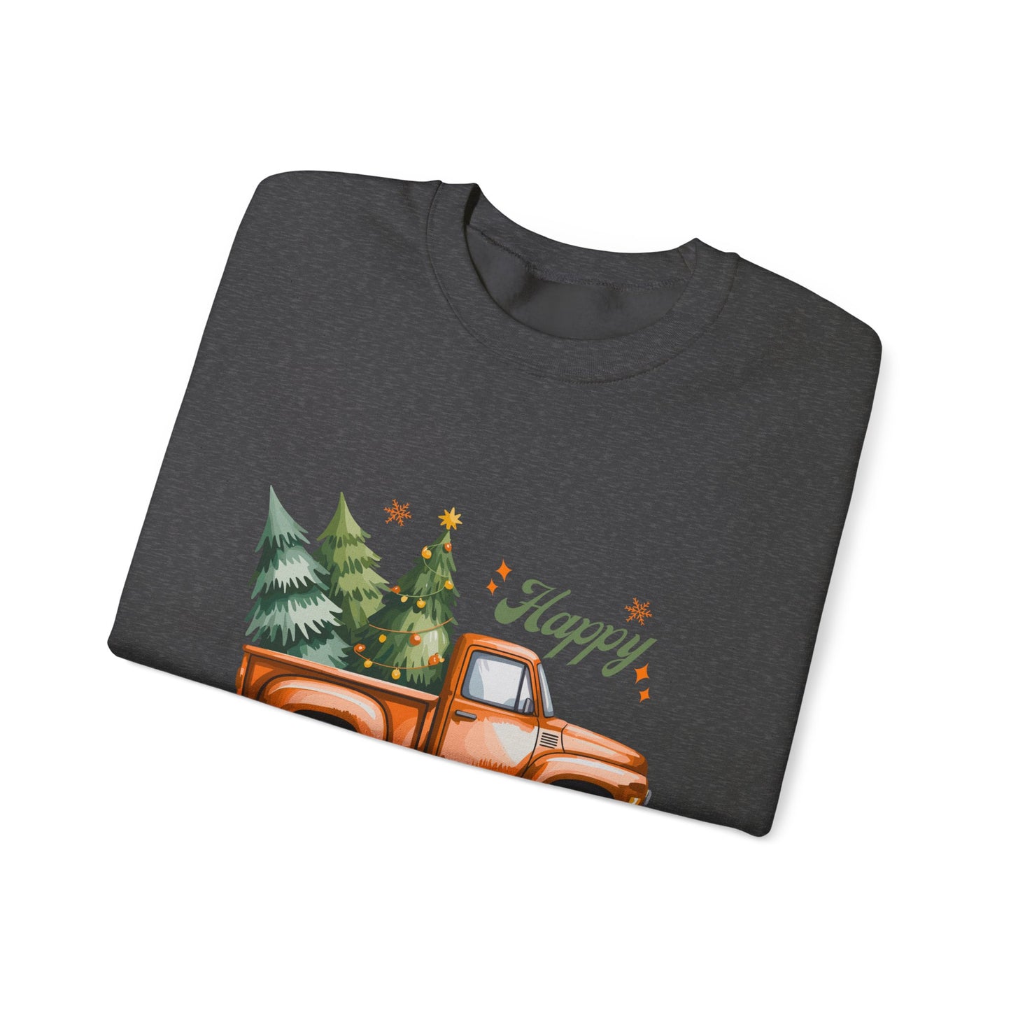 "Happy Volidays" Christmas Tree Pickup Crewneck