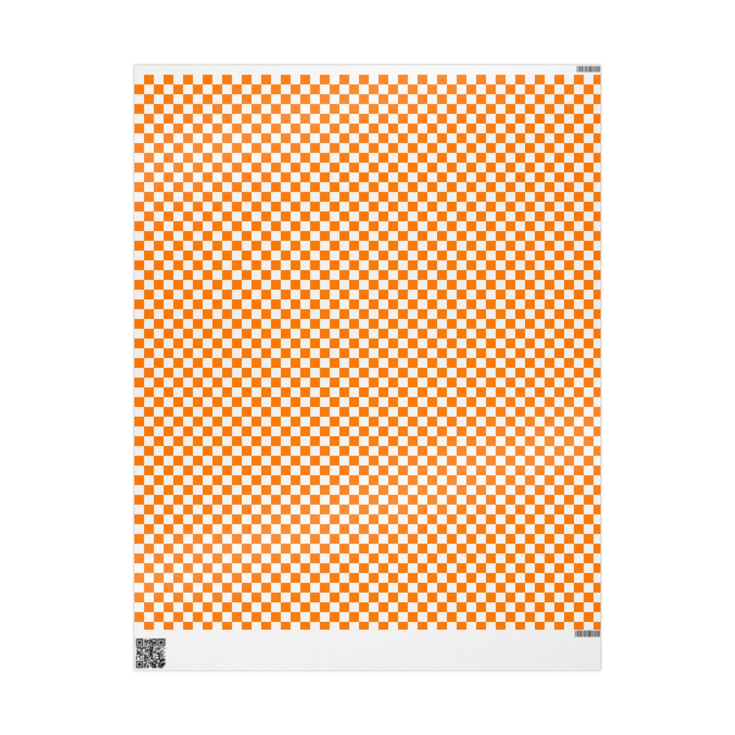 Wrapping Paper Roll — Tennessee Vols Orange & White Checkerboard Gift Wrap