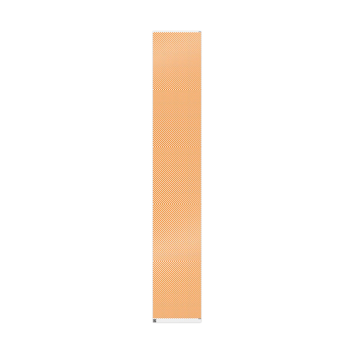 Orange & White Checkerboard Gift Wrap