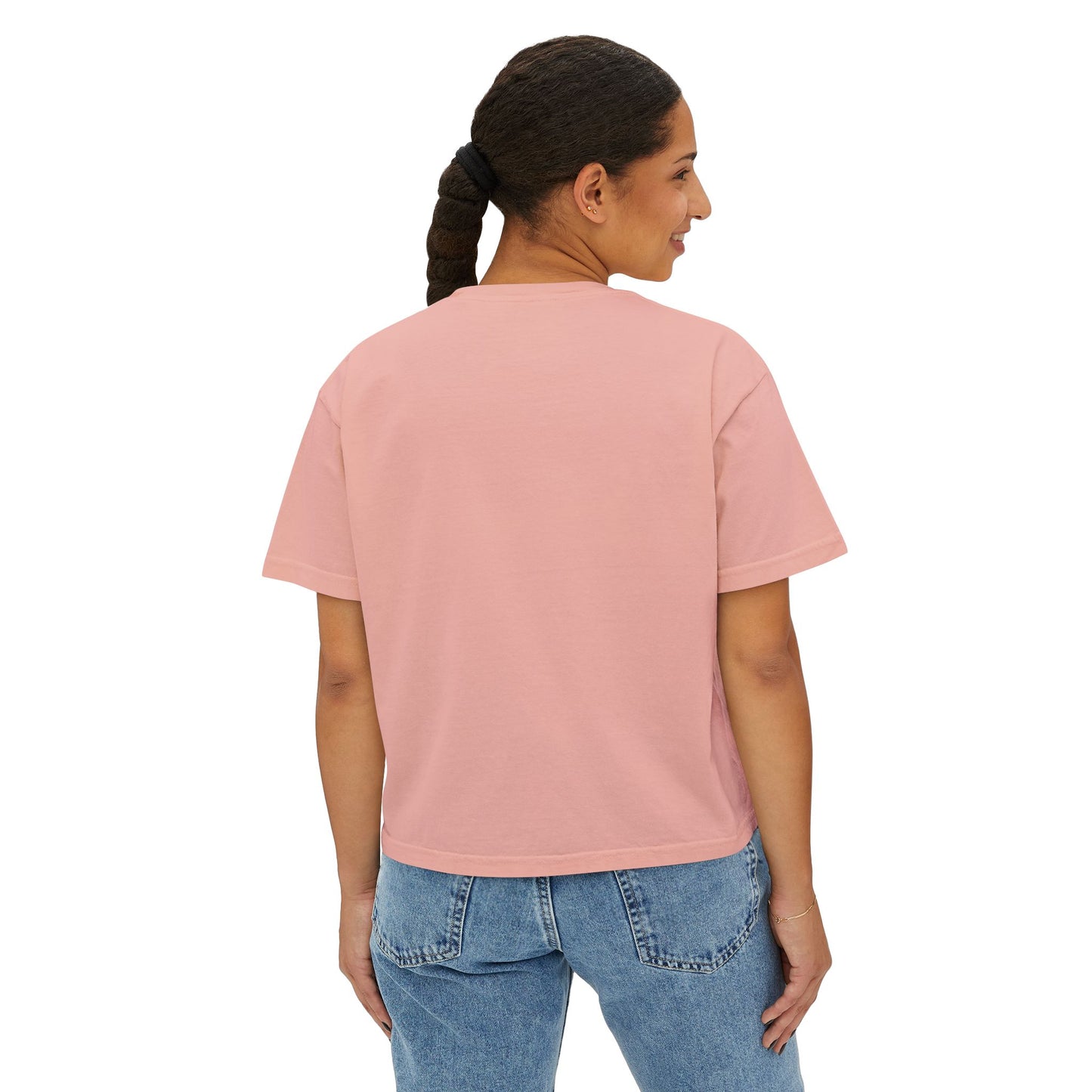 Women's Boxy Tee — "Tricks or Treats!" Halloween Dogs Graphic Tee