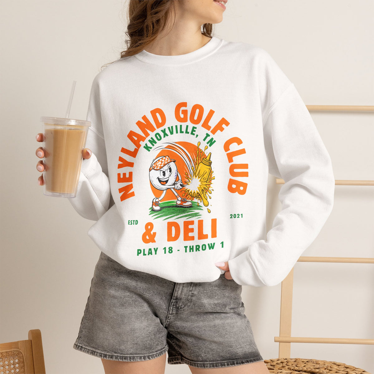 Neyland Golf Club & Deli Crewneck Sweatshirt — Tennessee Football fan shirt