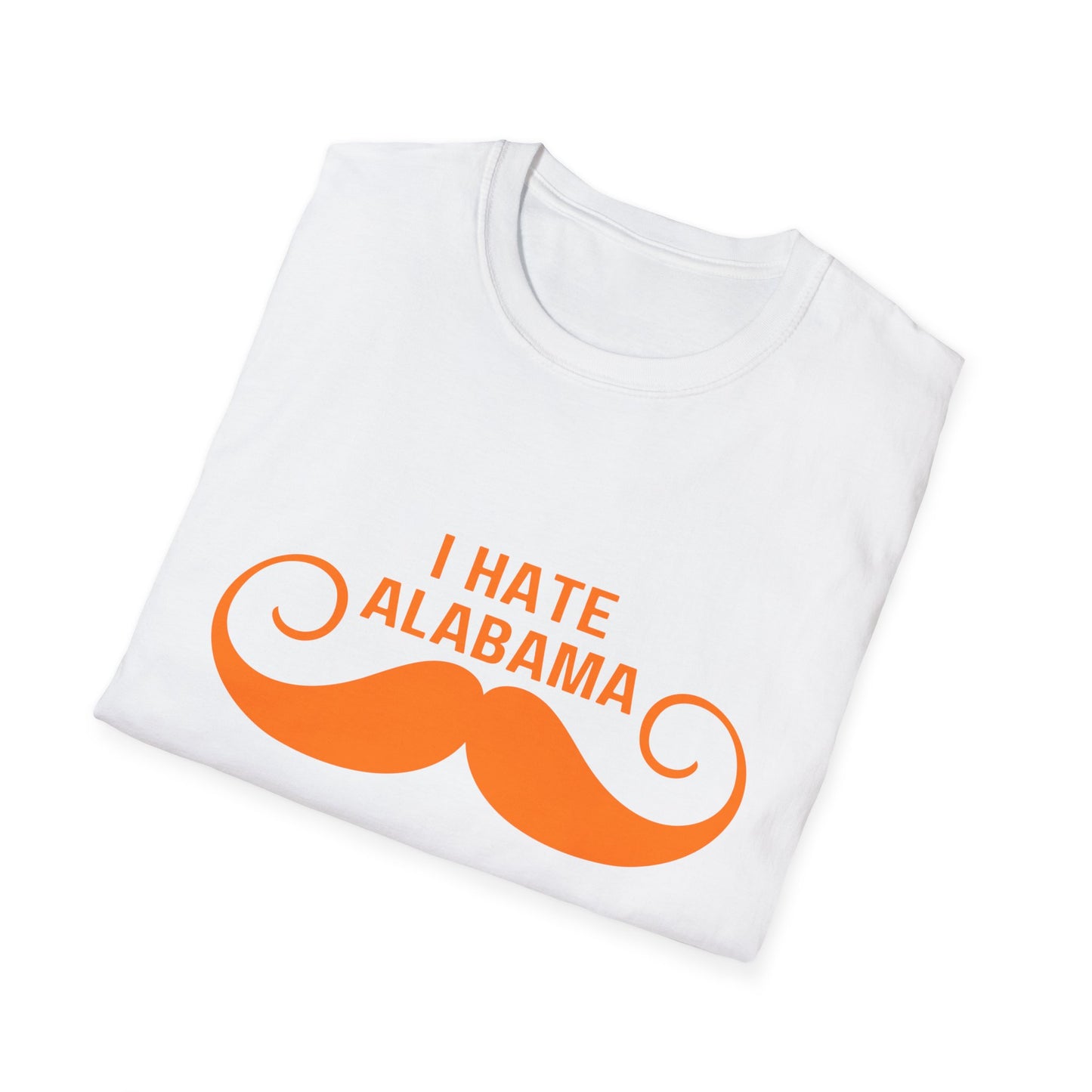 I Hate Alabama Mustache Unisex T-Shirt