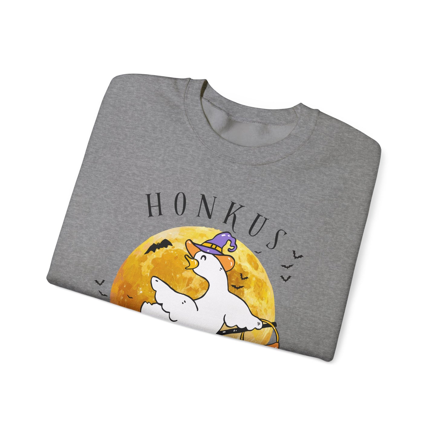 Honkus Ponkus Goose Sweatshirt — Cute Halloween Graphic Crewneck