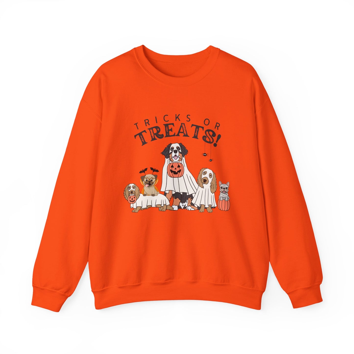 Halloween Dogs Sweatshirt — "Tricks or Treats!" Crewneck