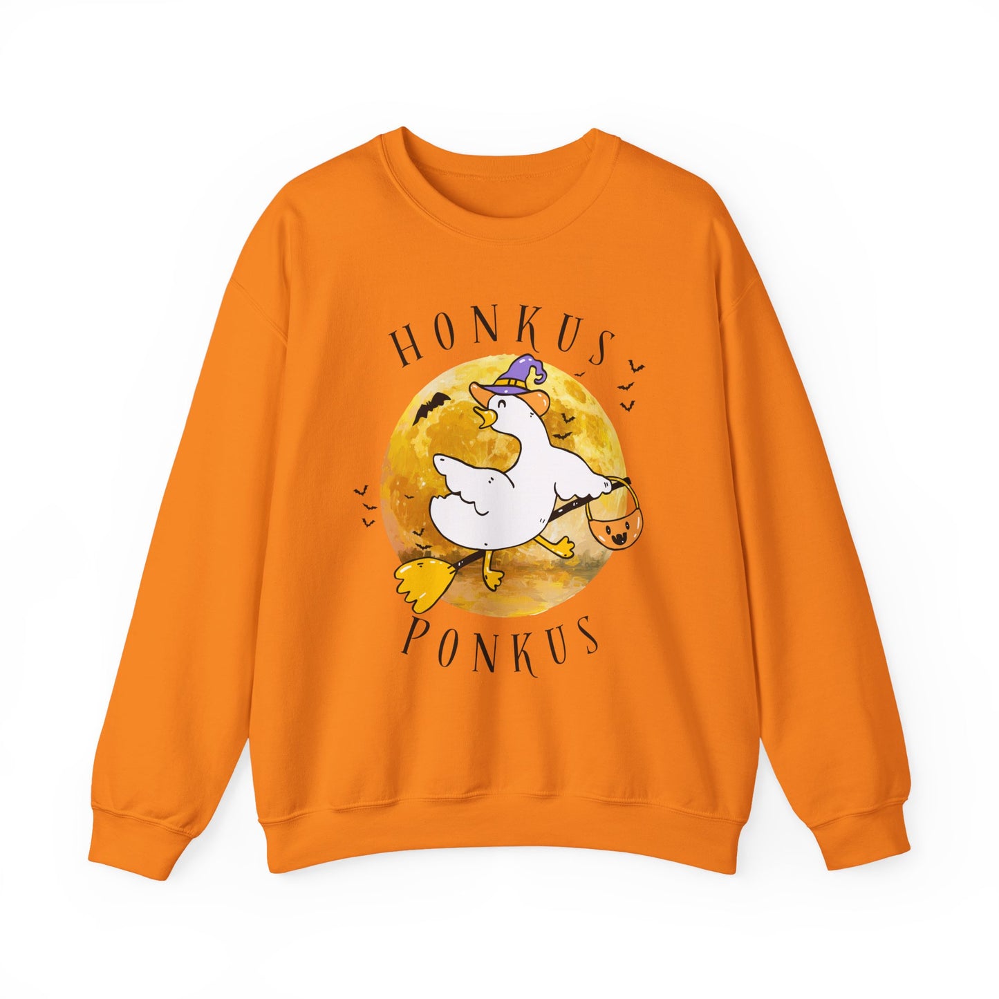 Honkus Ponkus Goose Sweatshirt — Cute Halloween Graphic Crewneck