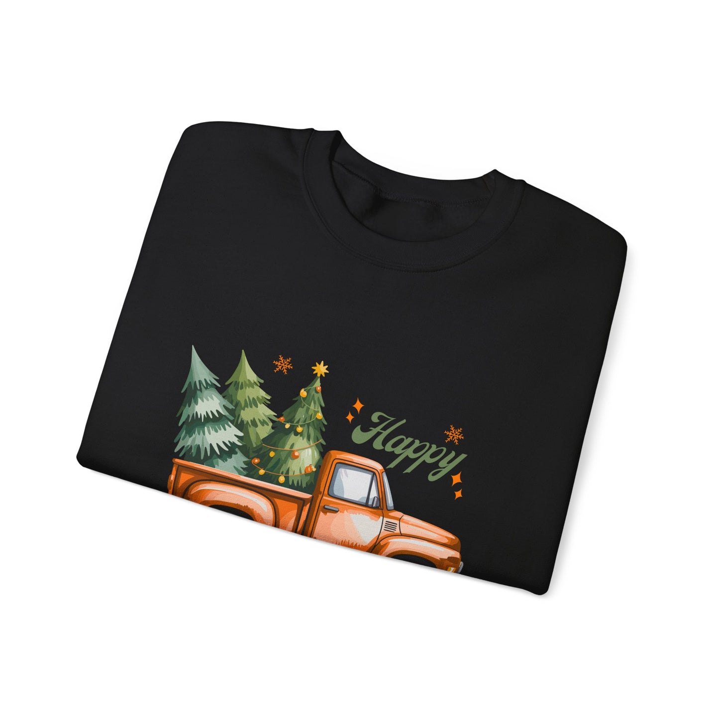 "Happy Volidays" Christmas Tree Pickup Crewneck