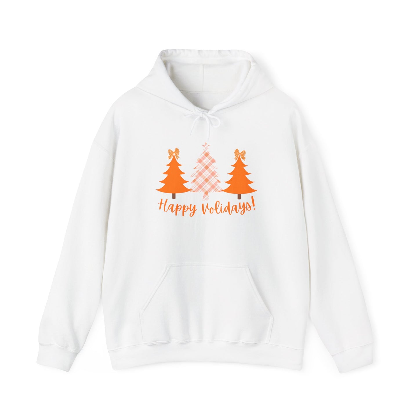 “Happy VOLidays!”  Holiday Hoodie — Orange Christmas Trees