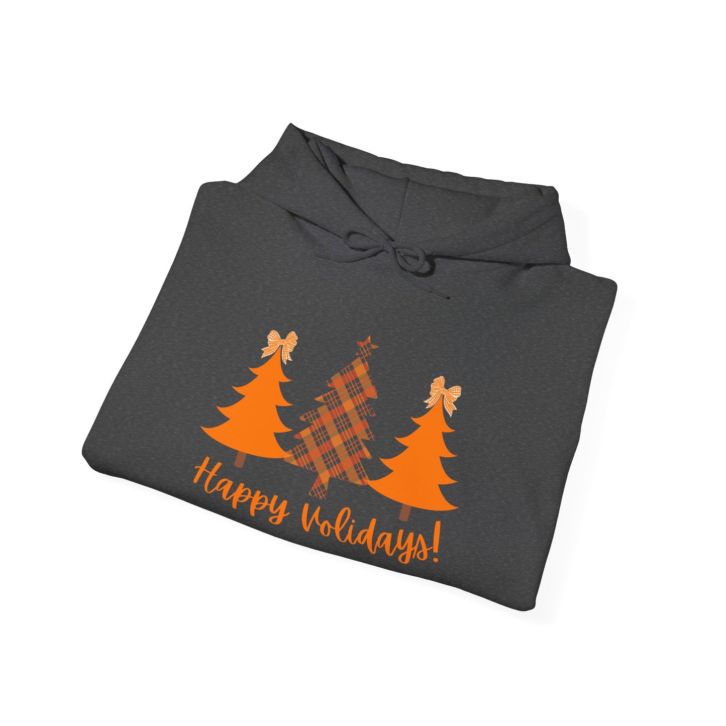 “Happy VOLidays!”  Holiday Hoodie — Orange Christmas Trees