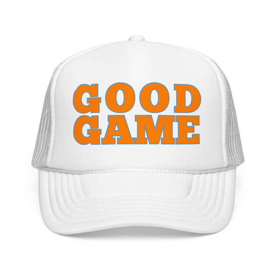 Good Game Trucker Hat — Retro Sports Foam Cap