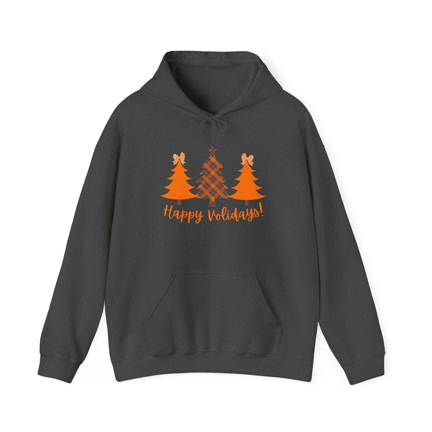 “Happy VOLidays!”  Holiday Hoodie — Orange Christmas Trees