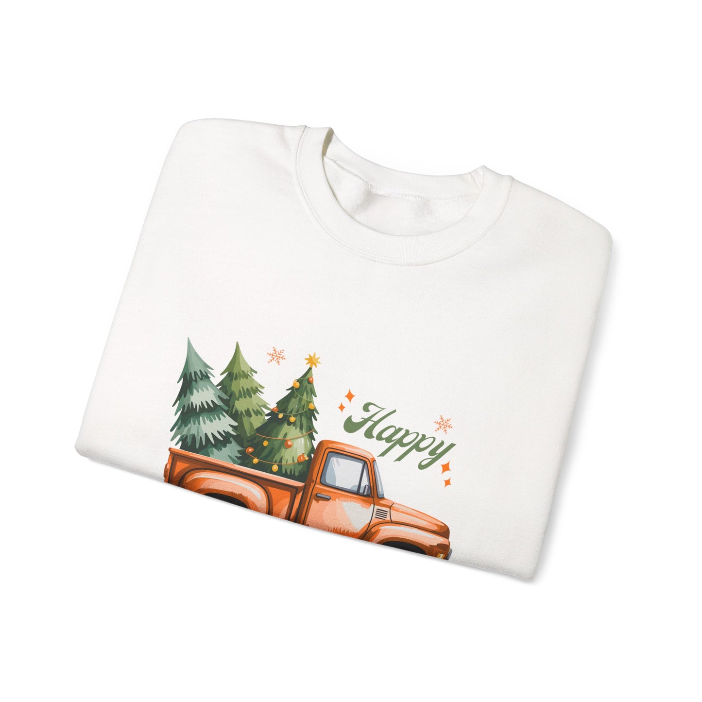 "Happy Volidays" Christmas Tree Pickup Crewneck