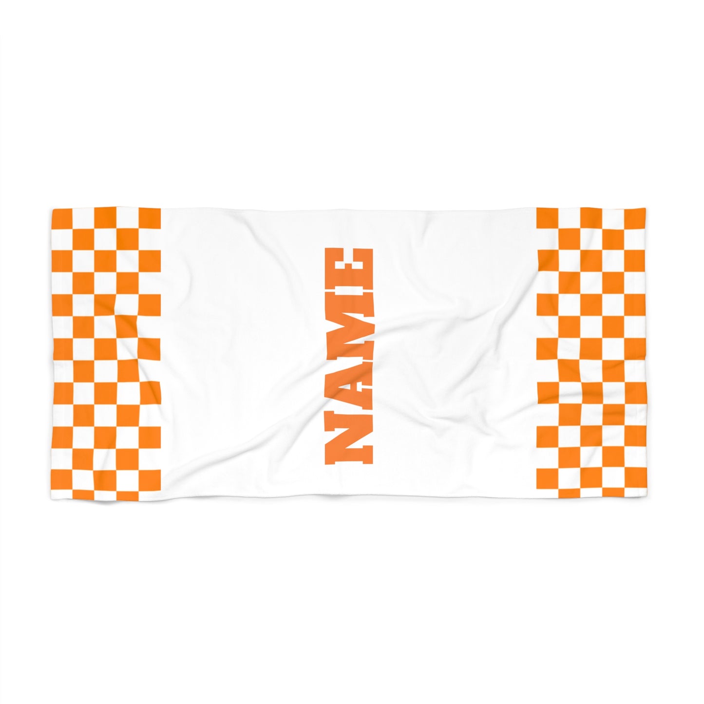 Personalized Checkerboard Beach Towel