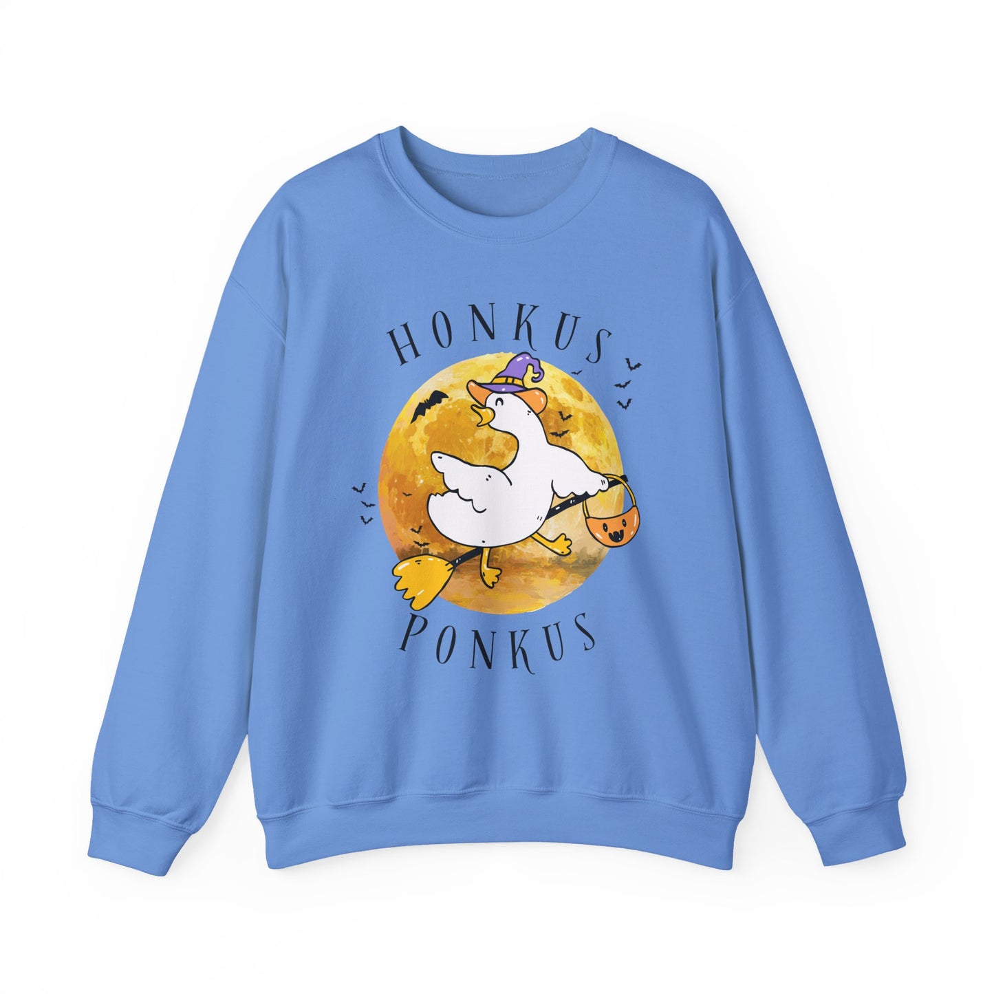 Honkus Ponkus Goose Sweatshirt — Cute Halloween Graphic Crewneck
