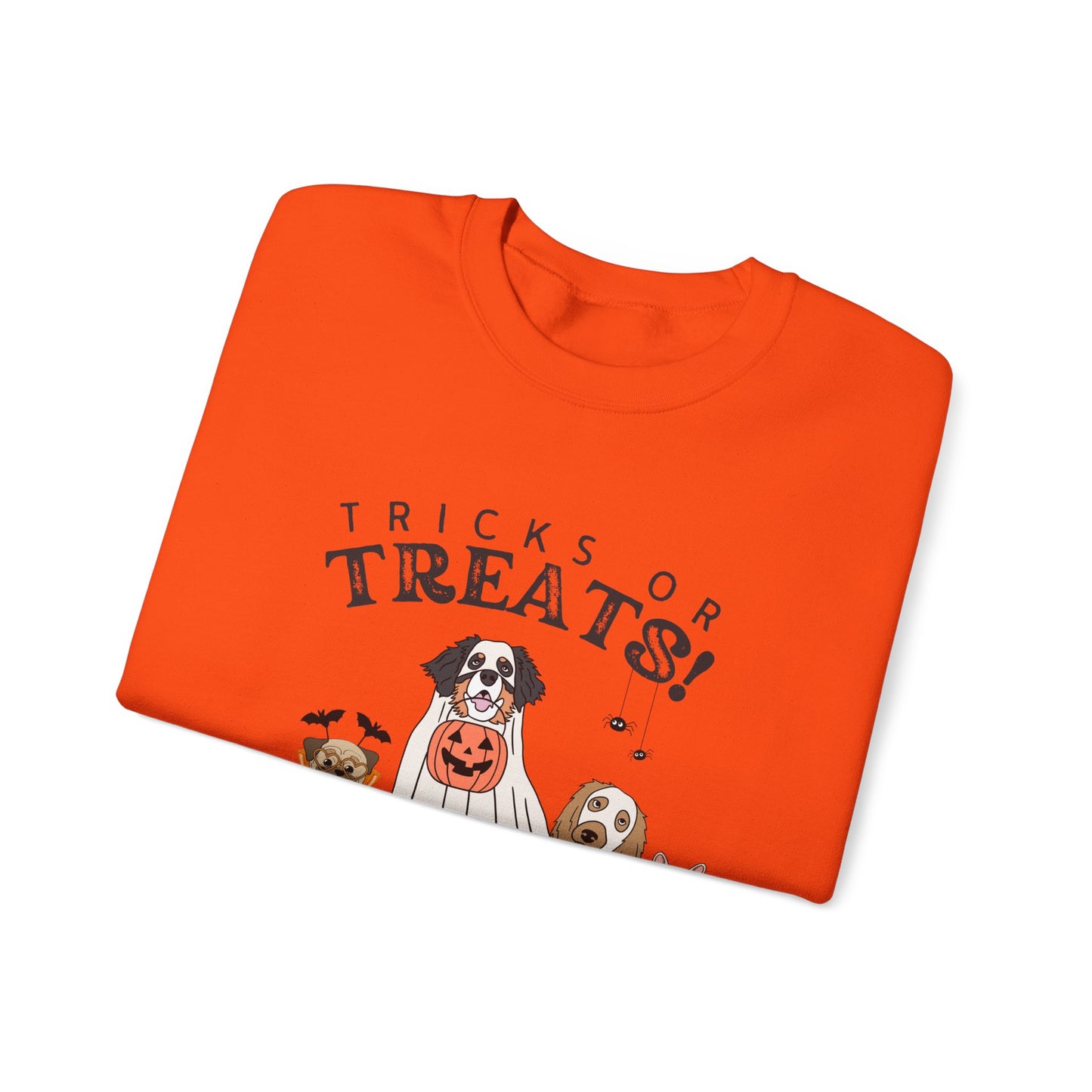 Halloween Dogs Sweatshirt — "Tricks or Treats!" Crewneck