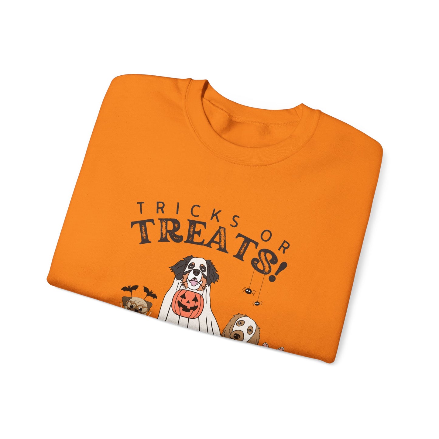 Halloween Dogs Sweatshirt — "Tricks or Treats!" Crewneck