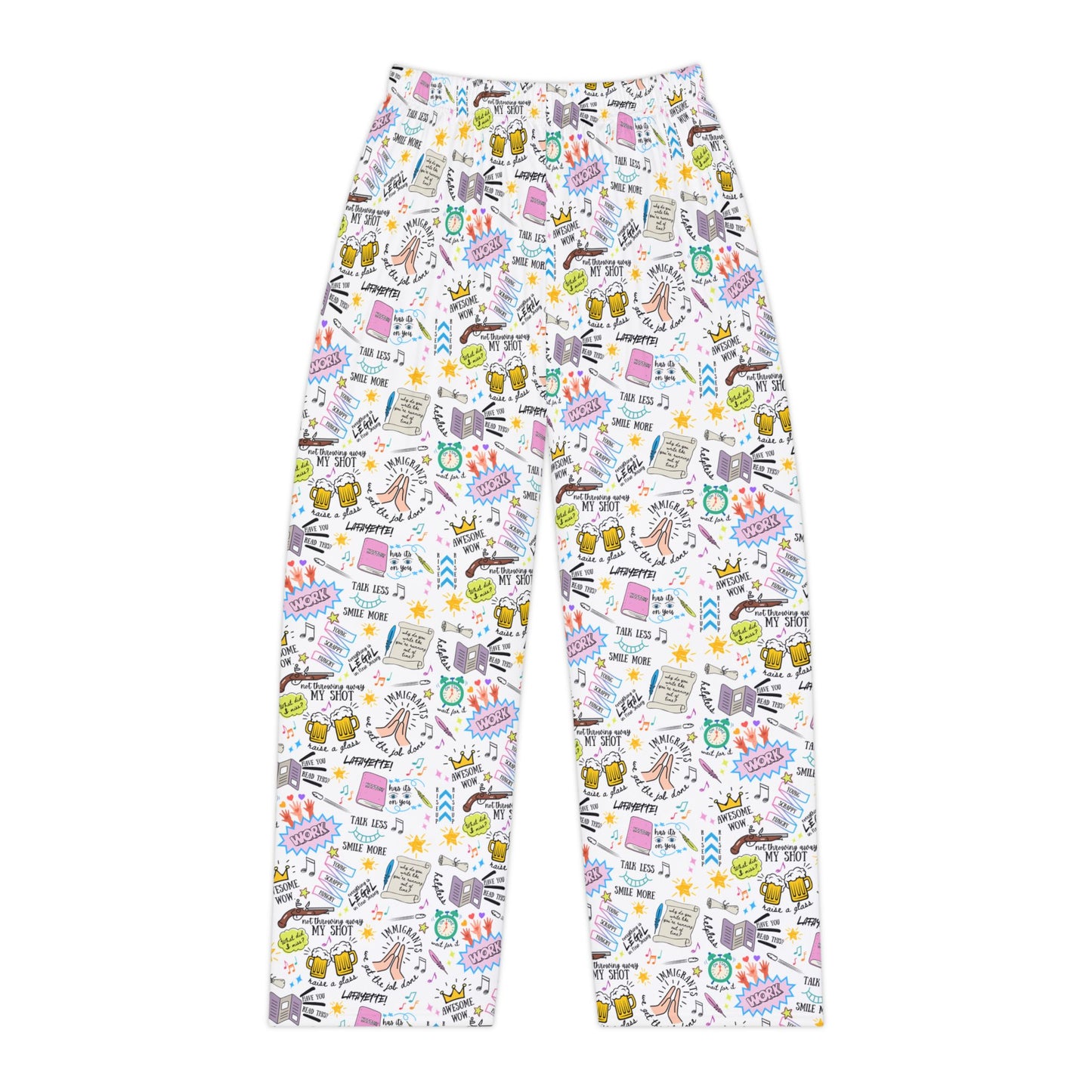 Hamilton-Inspired Women's Pajama Pants — "Don't Throw Away Your Shot" Musical Theatre Lounge Pants