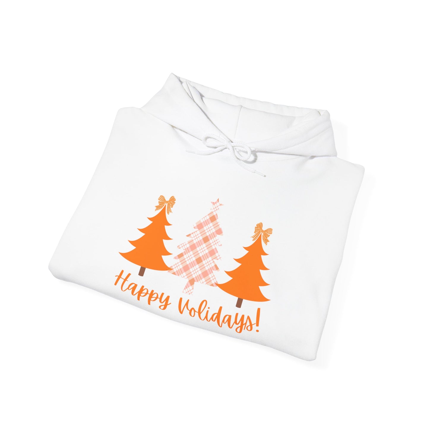 “Happy VOLidays!”  Holiday Hoodie — Orange Christmas Trees