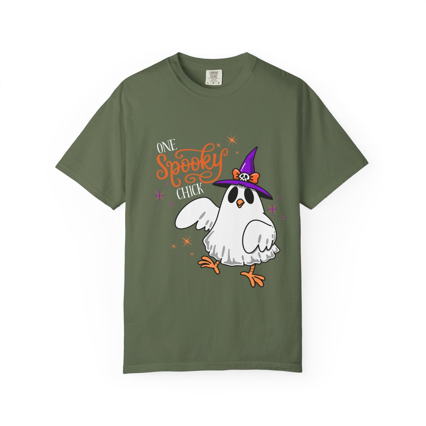 Ghost Chicken T-Shirt — "One Spooky Chick" Halloween Tee