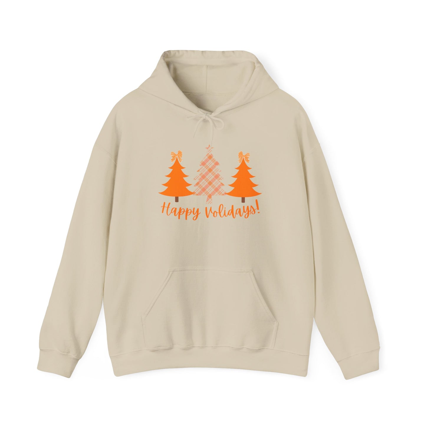 “Happy VOLidays!”  Holiday Hoodie — Orange Christmas Trees