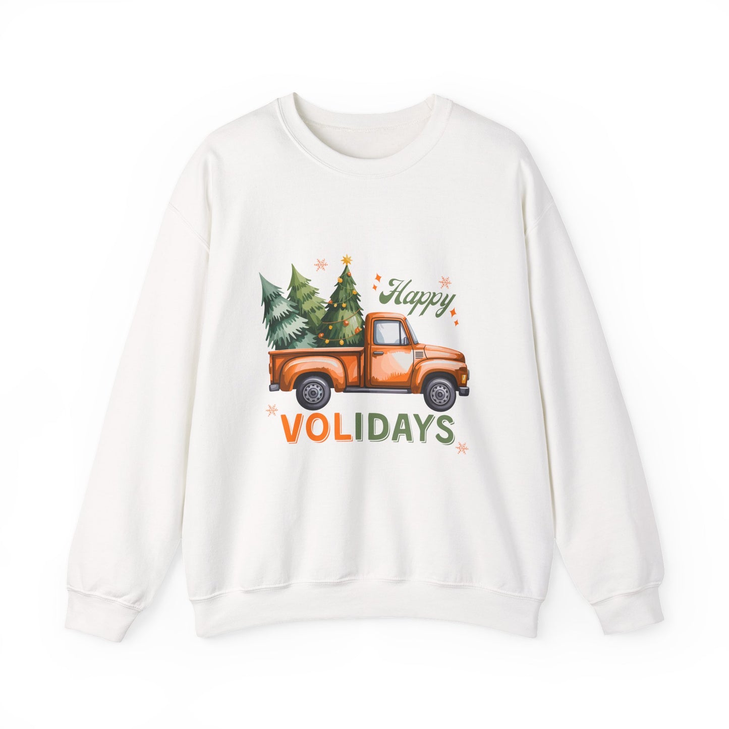 "Happy Volidays" Christmas Tree Pickup Crewneck