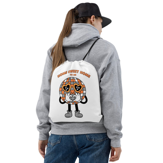 Home Sweet Home To Me Drawstring bag