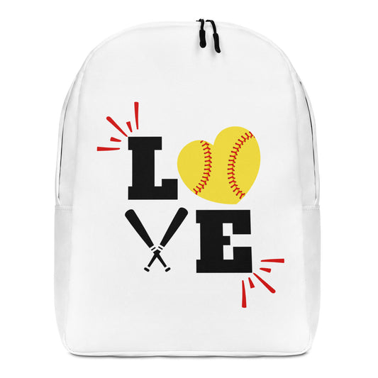 Softball LOVE Minimalist Backpack