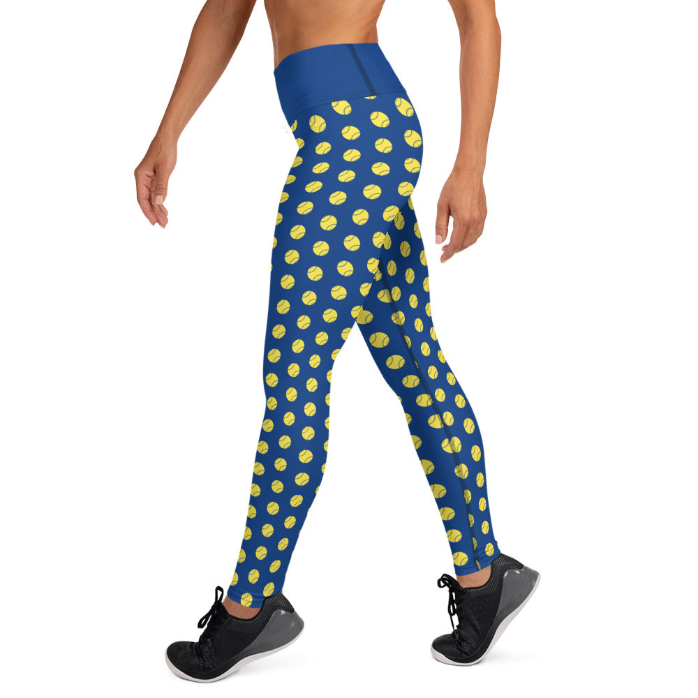 SOFTBALL Print Adult Yoga Leggings