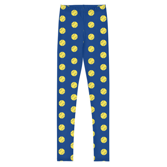 SOFTBALL Royal Blue Youth Leggings