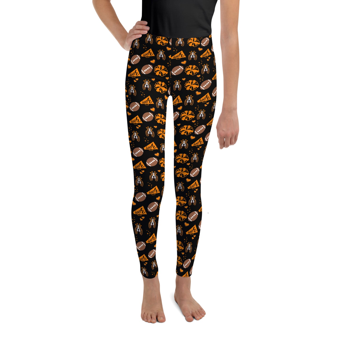 TN Football Black Youth Leggings