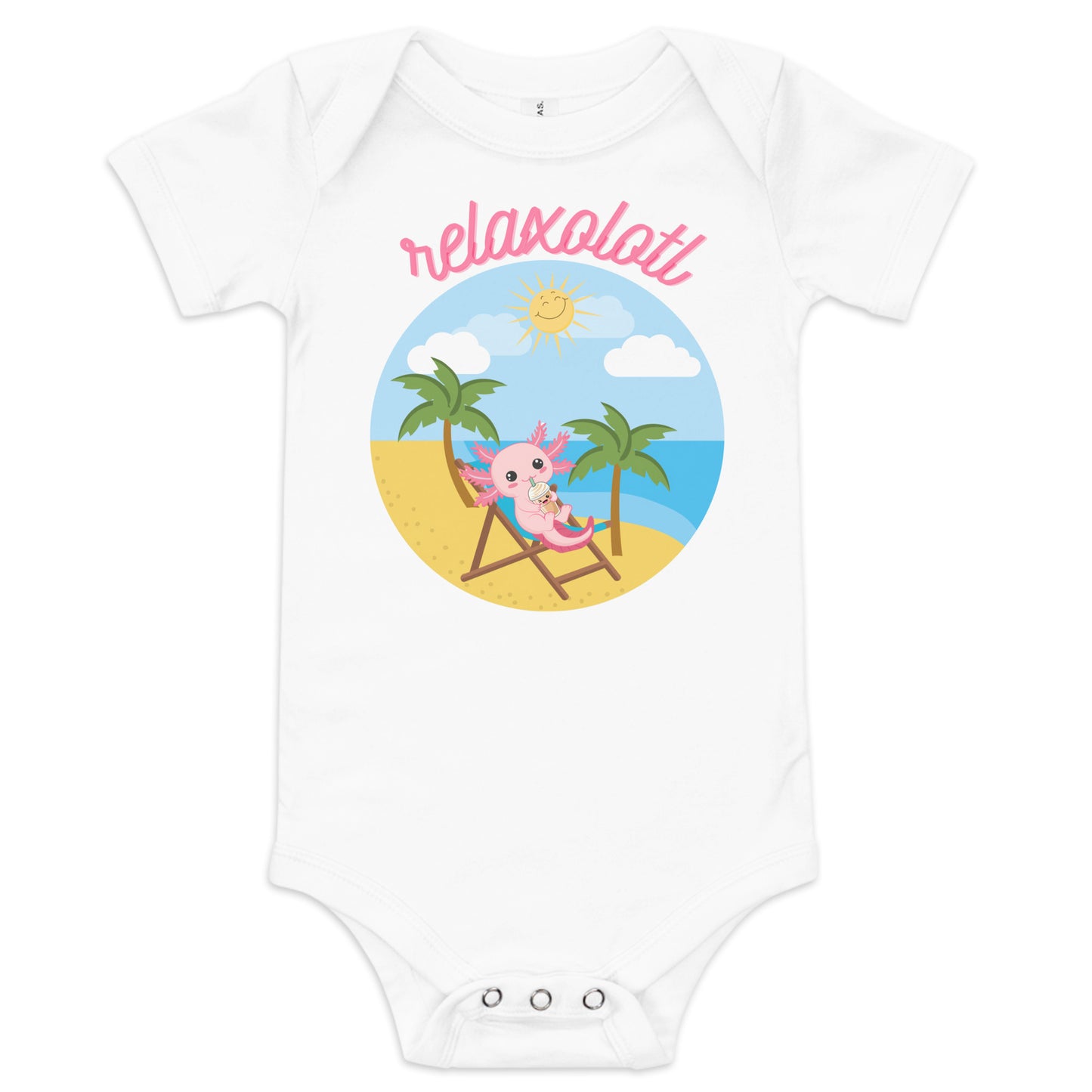 Relaxolotl Baby short sleeve one piece