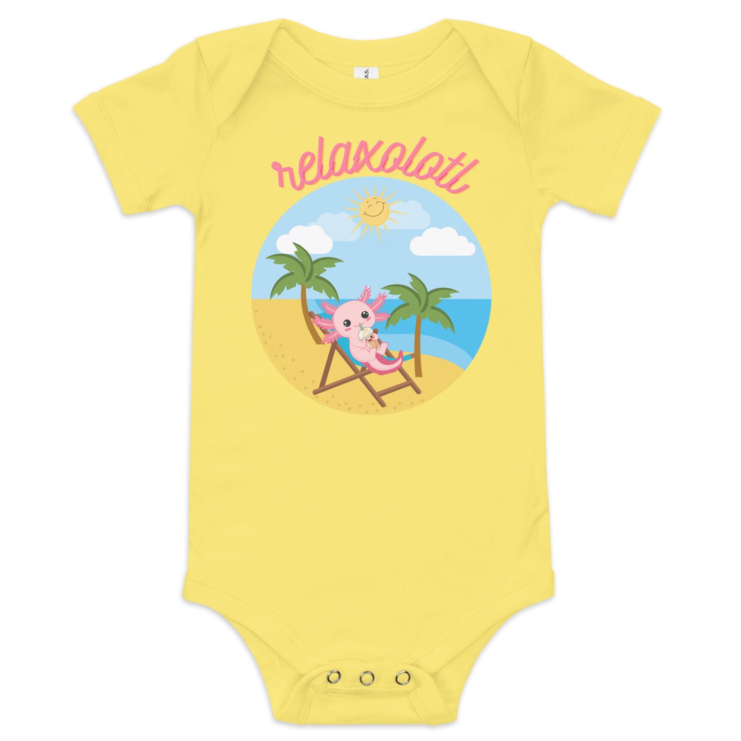 Relaxolotl Baby short sleeve one piece