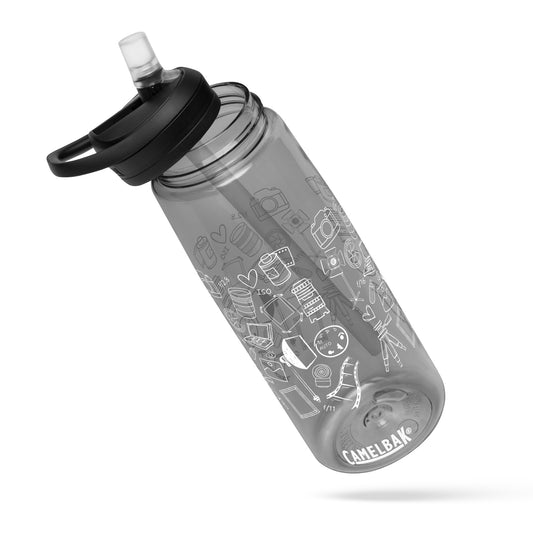 PHOTOGRAPHY DOODLES Sports water bottle