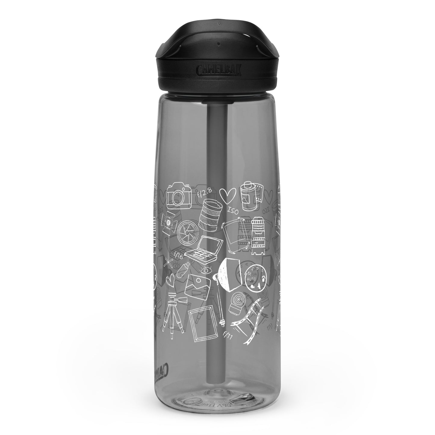PHOTOGRAPHY DOODLES Sports water bottle