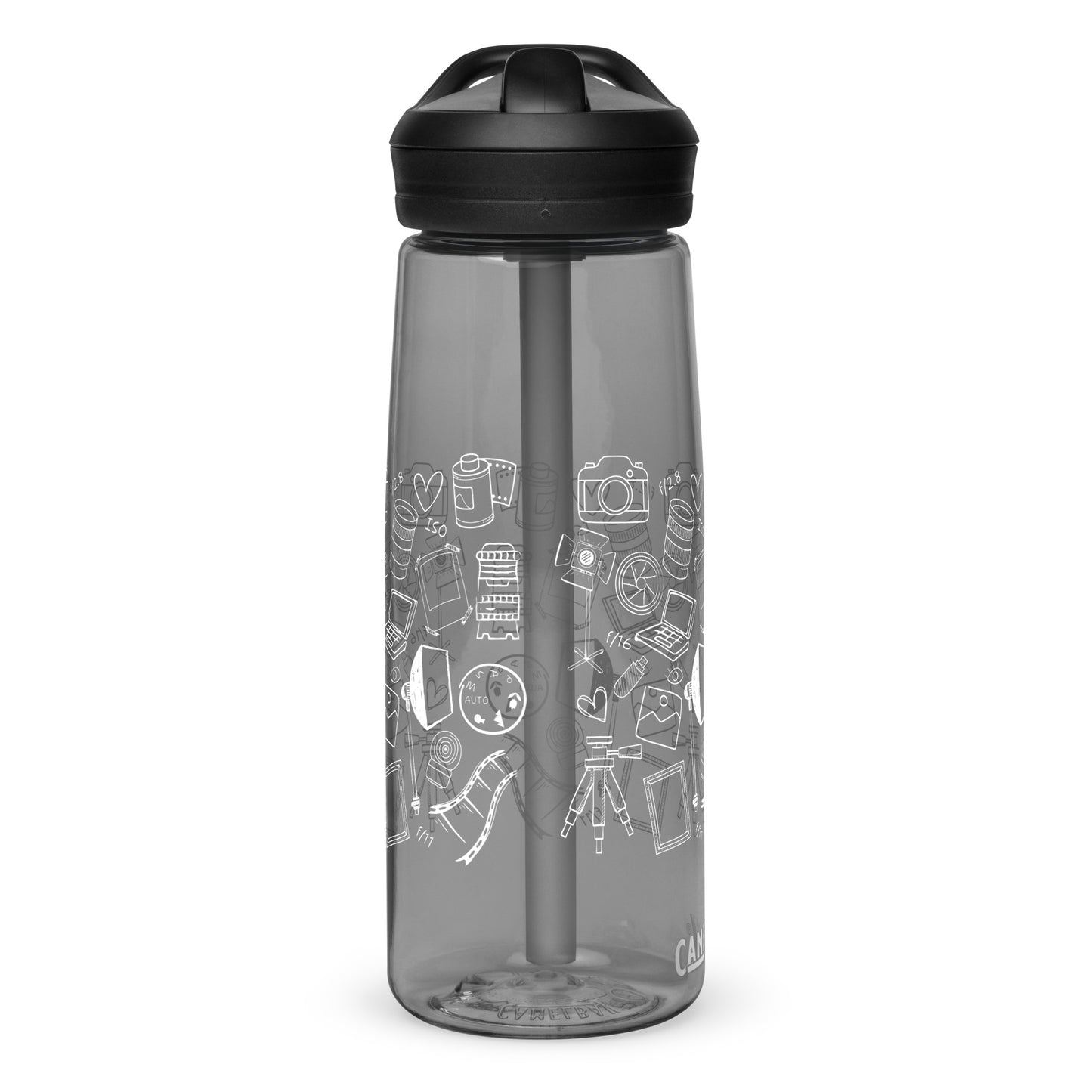 PHOTOGRAPHY DOODLES Sports water bottle
