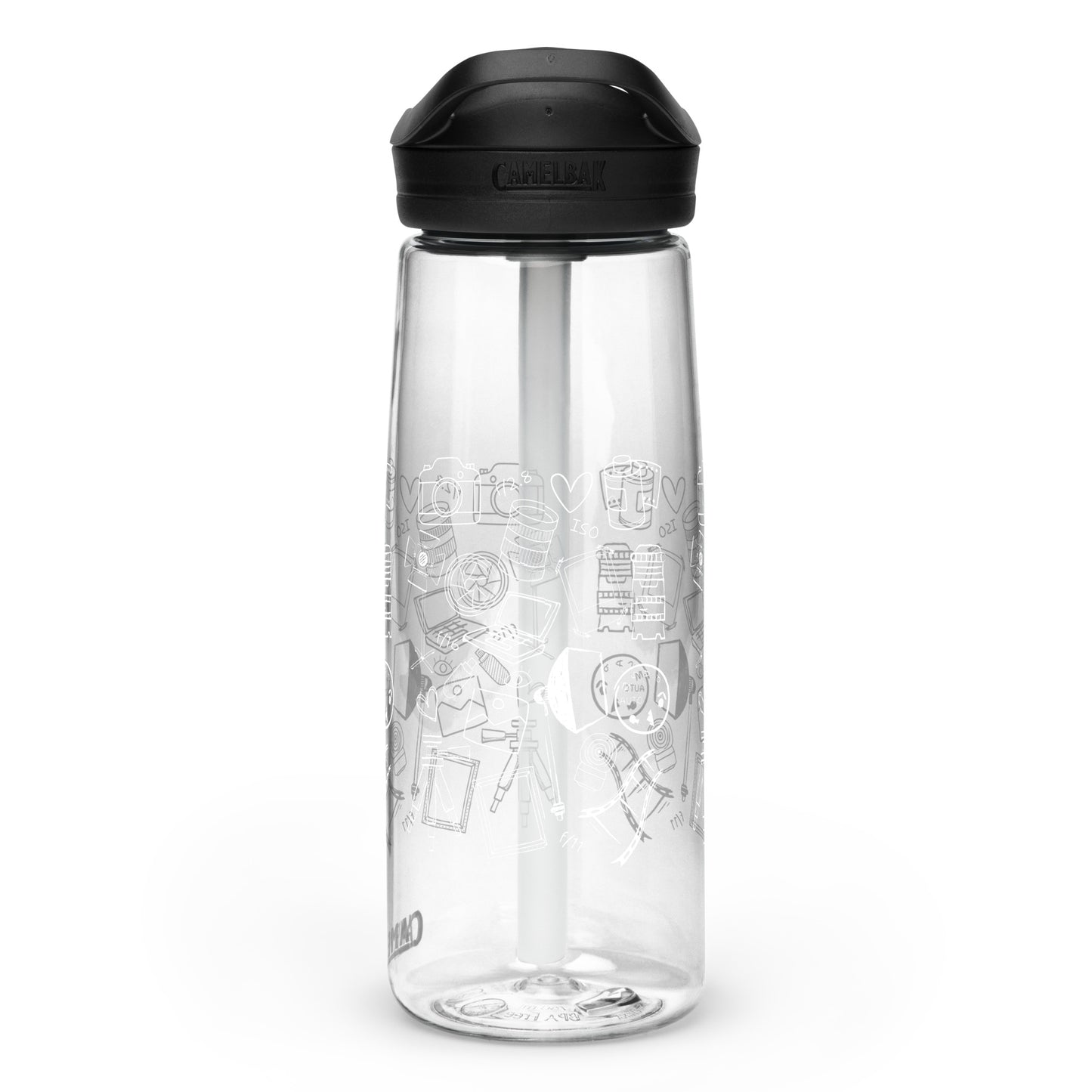 PHOTOGRAPHY DOODLES Sports water bottle