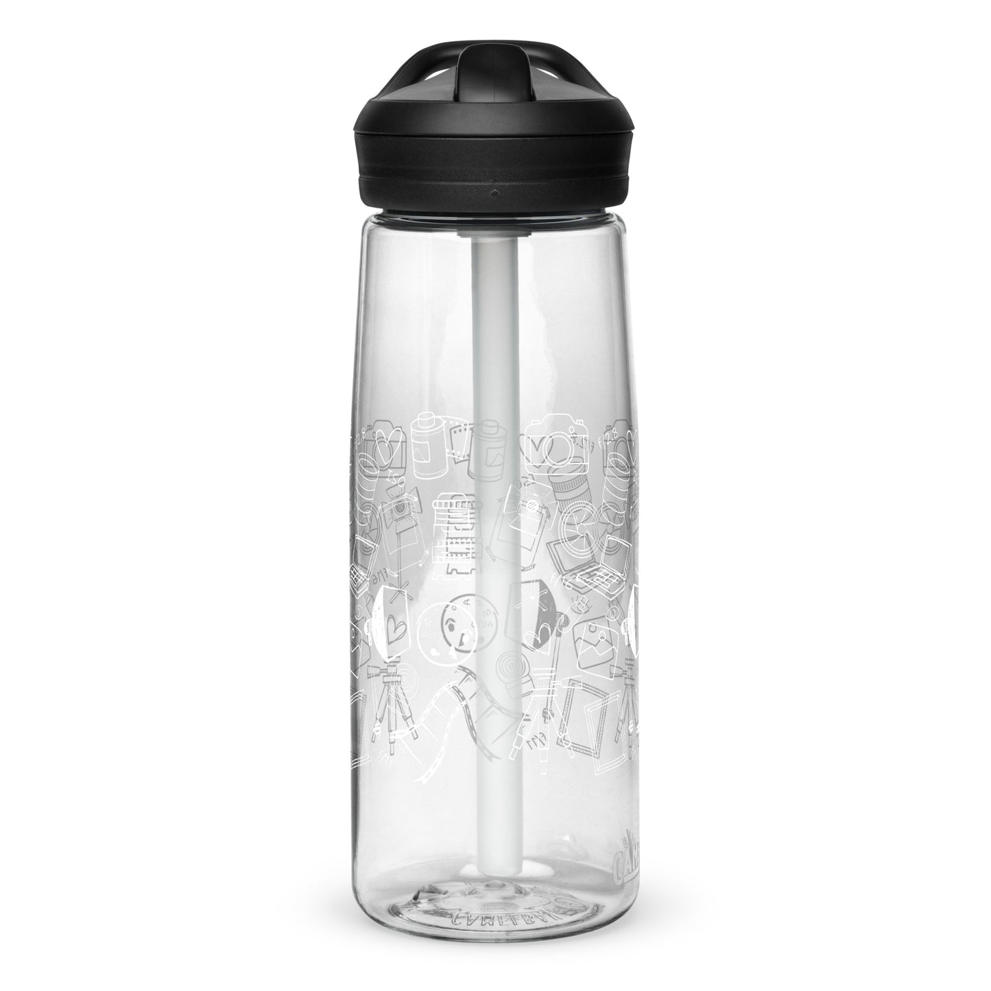 PHOTOGRAPHY DOODLES Sports water bottle