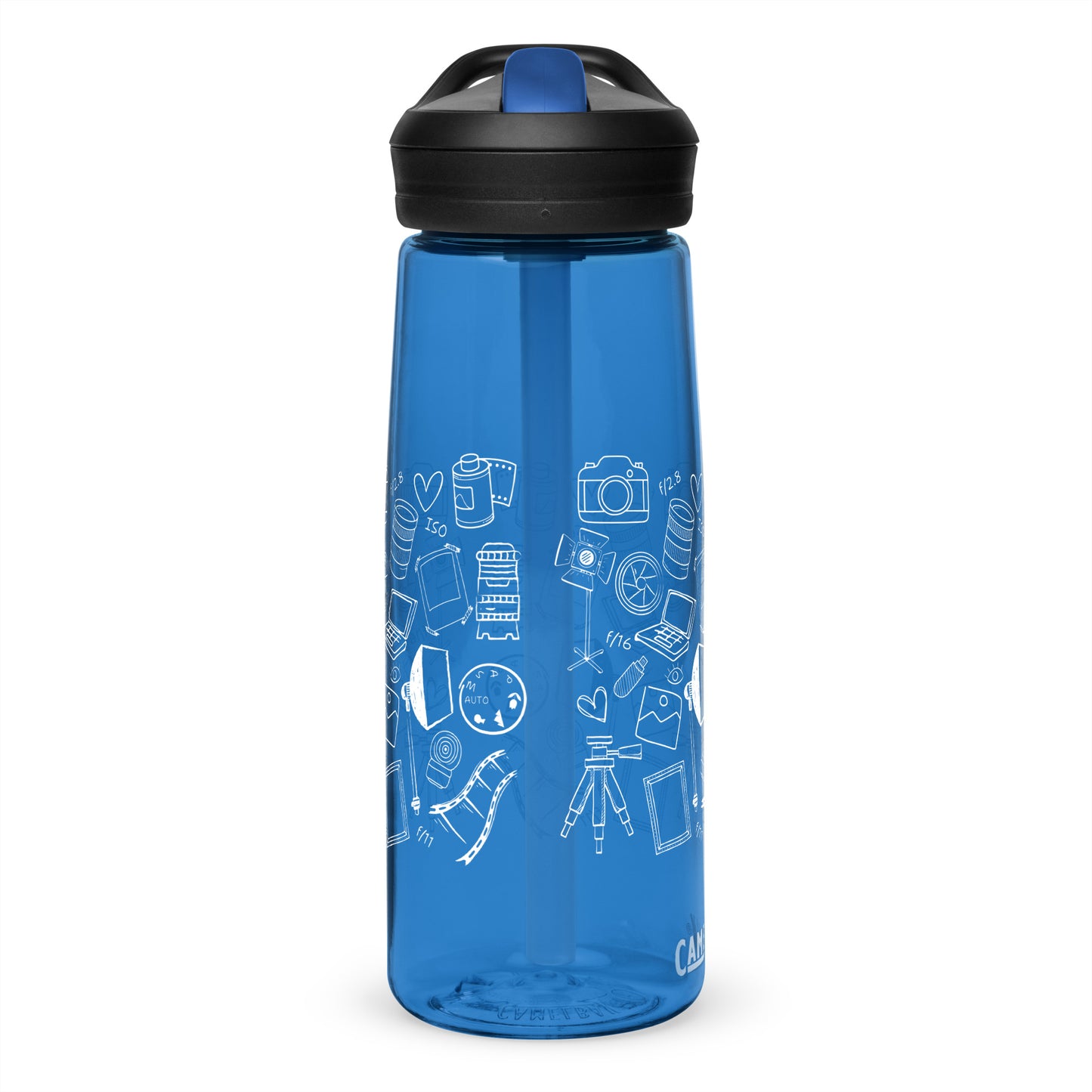 PHOTOGRAPHY DOODLES Sports water bottle