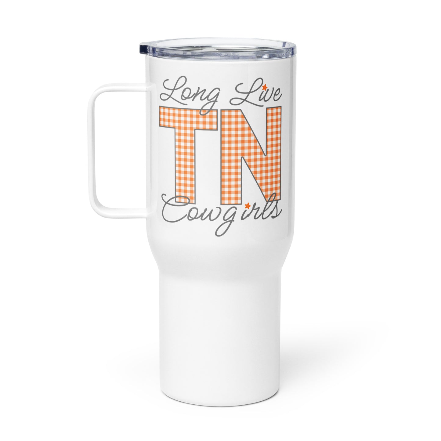 Long Live TENNESSEE Cowgirls Travel mug with a handle